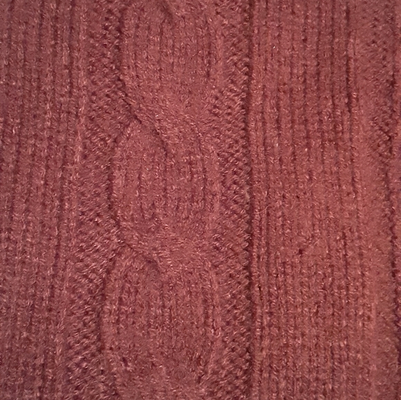 Cable Knit Button Up Sweater, Small - Picture 3 of 8